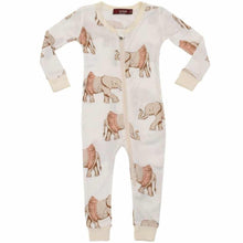 Load image into Gallery viewer, Tutu Elephant Bamboo Zipper Pajama