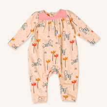 Load image into Gallery viewer, Zebra Wrap Neck Romper