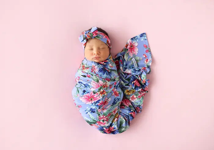 Posh Peanut Swaddle & Headband Set